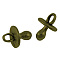 Tibetan Style Alloy Pendants, Dummy Pacifier Charms, Pacifier, Lead Free and Cadmium Free, Antique Bronze, 13x10x10mm, Hole: 3mm