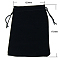 Rectangle Velvet Jewelry Bags, Black, 18x13cm