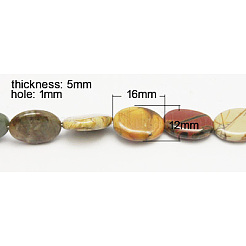 Natural Picasso Stone/Picasso Jasper Beads Strands&nbsp;TURQ-H035-18