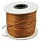 Waxed Polyester Cord, Bead Cord, Chocolate, 1.5mm, about 169.51~174.98 Yards(155~160m)/Roll