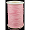 Waxed Polyester Cord, Bead Cord, Pink, 1.5mm, about 169.51~174.98 Yards(155~160m)/Roll