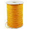 Waxed Polyester Cord, Bead Cord, Orange, 1.5mm, about 169.51~174.98 Yards(155~160m)/Roll
