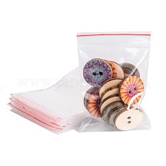 Plastic Resealable Packaging Bags, Top Seal, Self Seal Bag, Rectangle, Clear, 7x5cm, Unilateral Thickness: 2 Mil(0.05mm)