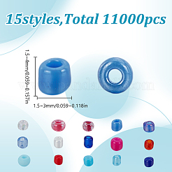 180G 15 Styles Glass Seed Beads&nbsp;SEED-HY0001-40