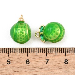 Brass Enamel Pendants&nbsp;KK-CBA6818-12G