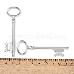 Tibetan Style Alloy Skeleton Key Large Pendants&nbsp;TIBEP-S105-P-RS