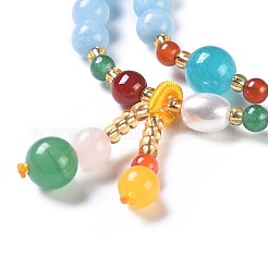 Two Loops Stretch Wrap Bracelets&nbsp;BJEW-I260-25