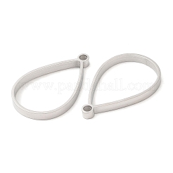 Non-Tarnish 304 Stainless Steel Open Back Bezel Teardrop Pendants&nbsp;STAS-Z040-11B-P