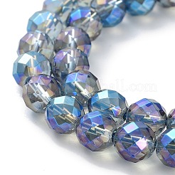 Electroplated Synthetic Quartz Crystal Beads Strands&nbsp;G-Z038-A02-02FR-1