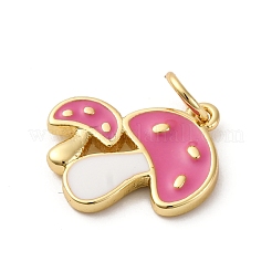 Brass Enamel Pendants&nbsp;KK-Q098-15G-02C