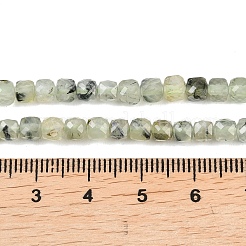 Natural Prehnite Beads Strands&nbsp;G-B171-A01-4x4mm