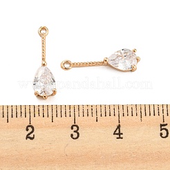 Brass with Cubic Zirconia Pendants&nbsp;LS-KK-Z035-01B