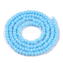Opaque Solid Color Glass Beads Strands&nbsp;EGLA-T021-02E