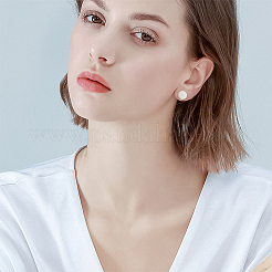 16Pcs 2 Colors Flat Round 304 Stainless Steel Barbell Cartilage Earrings&nbsp;EJEW-BBC0001-63