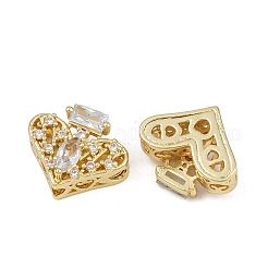 Brass Pave Cubic Zirconia Multi-strand Links&nbsp;ZIRC-F145-09G-01