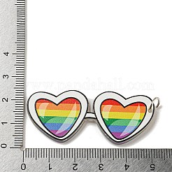 Double-Sided Printed Acrylic Big Pendants&nbsp;OACR-G030-05B