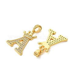 SHEGRACE Brass Micro Pave Clear Cubic Zirconia Pendants&nbsp;XGRQ5F521-809G