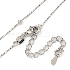 Brass Boston Link Chain Necklaces for Women&nbsp;NJEW-U011-04P