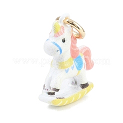 Amusement Park Brass Enamel Pendants&nbsp;KK-CBA7736-01F