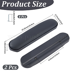 2Pcs Imitation Leather & Sponge Wheelchair Armrests&nbsp;AJEW-CL0002-63A