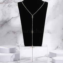 8Pcs 4 Styles Alloy Backdrop Necklace Body Chain&nbsp;NJEW-CA0001-15