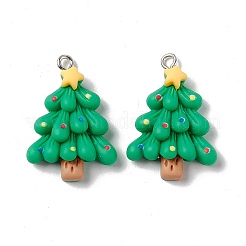 Christmas Theme Opaque Resin Pendants&nbsp;X-FIND-E025-15