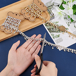 2 Yards 2 Colors Tassel Rhinestone Cup Chains&nbsp;CH-WR0001-01