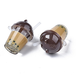 Imitation Bubble Tea Resin Pendants&nbsp;RESI-S401-01B