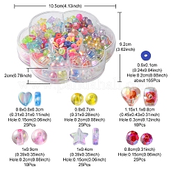 285Pcs 7 Style Mixed Style Transparent Acrylic & Handmade Polymer Clay Beads&nbsp;DIY-FS0004-39