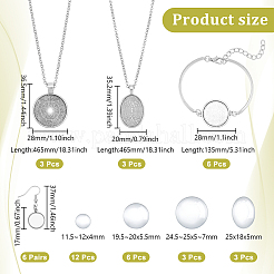 DIY Brass Dangle Earring & Iron Chain Necklaces & Alloy Bangle Making Kits&nbsp;SJEW-UN00001