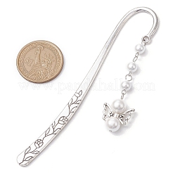 Shell Pearls Angel Pendant Bookmark&nbsp;AJEW-JK00347