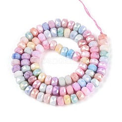 Anti-Tarnish Electroplate Glass Beads Strands&nbsp;GLAA-T025-6mm-11H