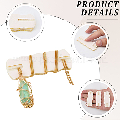 10Pcs Imitation Leather Necklace Anti-Winding Display Cards with Wool&nbsp;AJEW-CL0002-96B
