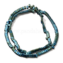 2-Hole Electroplated Synthetic Non-magnetic Hematite Beads Strands&nbsp;G-L613-A01-01C