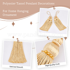 Polyester Tassel Pendant Decorations&nbsp;DIY-WH0542-06A