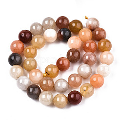 Natural Golden Silk Jade Beads Strands&nbsp;G-S373-004-10mm