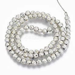Electroplated Natural Lava Rock Beads Strands&nbsp;G-S352-30A-05