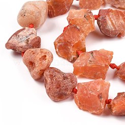 Rough Raw Natural Carnelian Beads Strands&nbsp;G-F595-I07