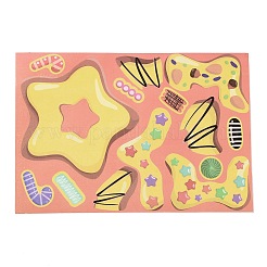 8Pcs Donut Cute PVC Adhesive Stickers Set&nbsp;STIC-Q003-03