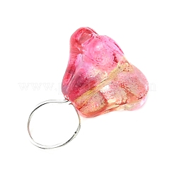 Glass Flower Charms&nbsp;PALLOY-JF02280