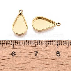 304 Stainless Steel Pendant Cabochon Component&nbsp;STAS-Q113-23B-G