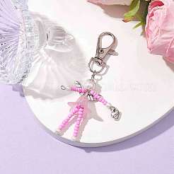 Glass Seed Bead Pendant Decorations&nbsp;HJEW-MZ00055-03