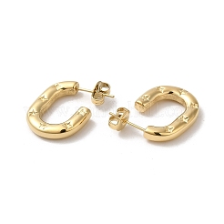 Oval with Star 304 Stainless Steel Stud Earrings&nbsp;EJEW-Z026-13G