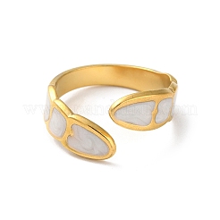304 Stainless Steel Enamel Cuff Rings&nbsp;RJEW-M171-33G