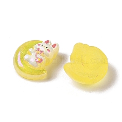 Glitter Plated Resin Cabochons&nbsp;LS-RESI-H163-05A
