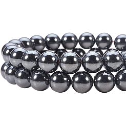 Non-magnetic Synthetic Hematite Bead Strands&nbsp;G-PH0028-8mm-09