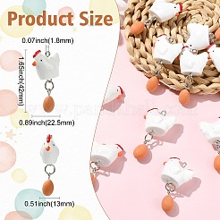 Opaque Resin Pendants&nbsp;RESI-CJC0031-002P-1