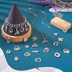 50Pcs 25 Styles Alloy Rhinestone Charms&nbsp;FIND-TA0002-94