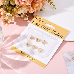 20Pcs Brass Lotus Beads&nbsp;KK-BBC0015-59