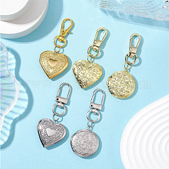5Pcs 5 Styles Brass Locket Pendant Decoration&nbsp;KEYC-JKC00937